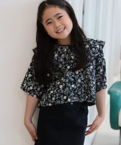 ▲WOLF&RITA / Leonilde Black Garden シャツ  （4～12才）