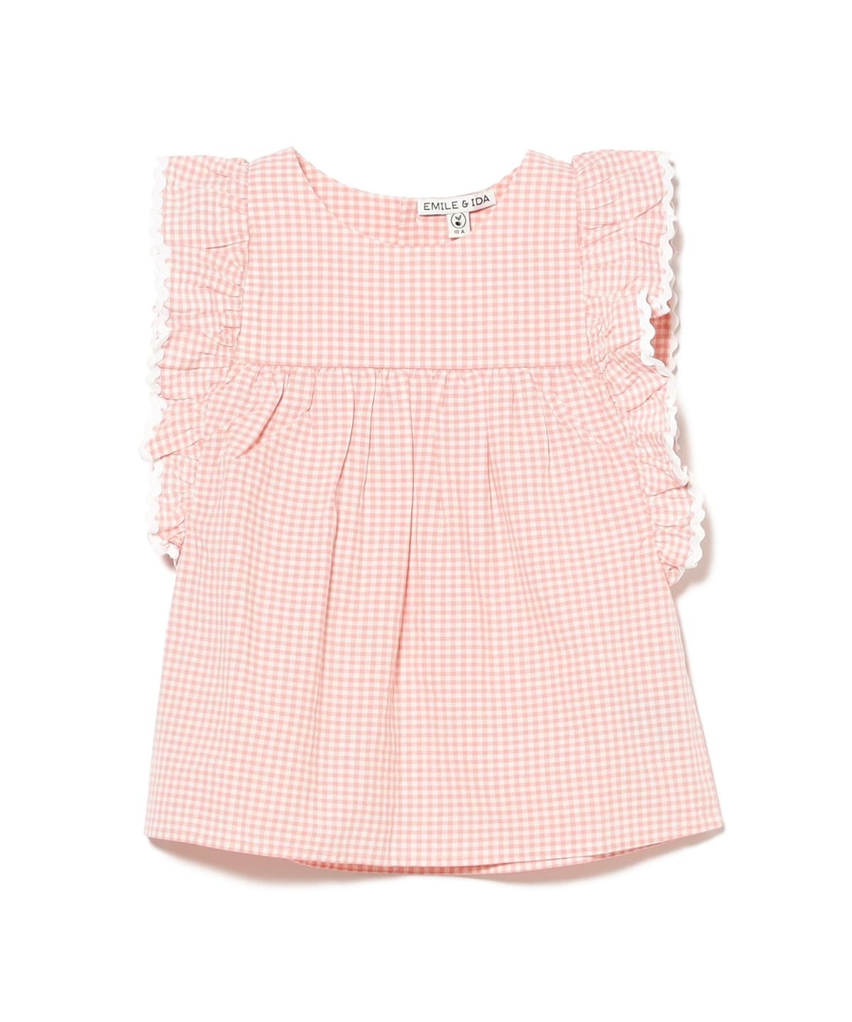 EMILE & IDA / Pink Gingham Ruffle �u���E�X�i8 10�ˁj �V���c�E�u���E�X VIVI 10y