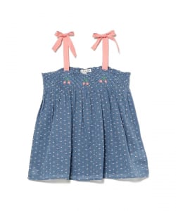 EMILE & IDA / Smocked Embroidered Mini Blue Fowers 2026SS（8～10才）