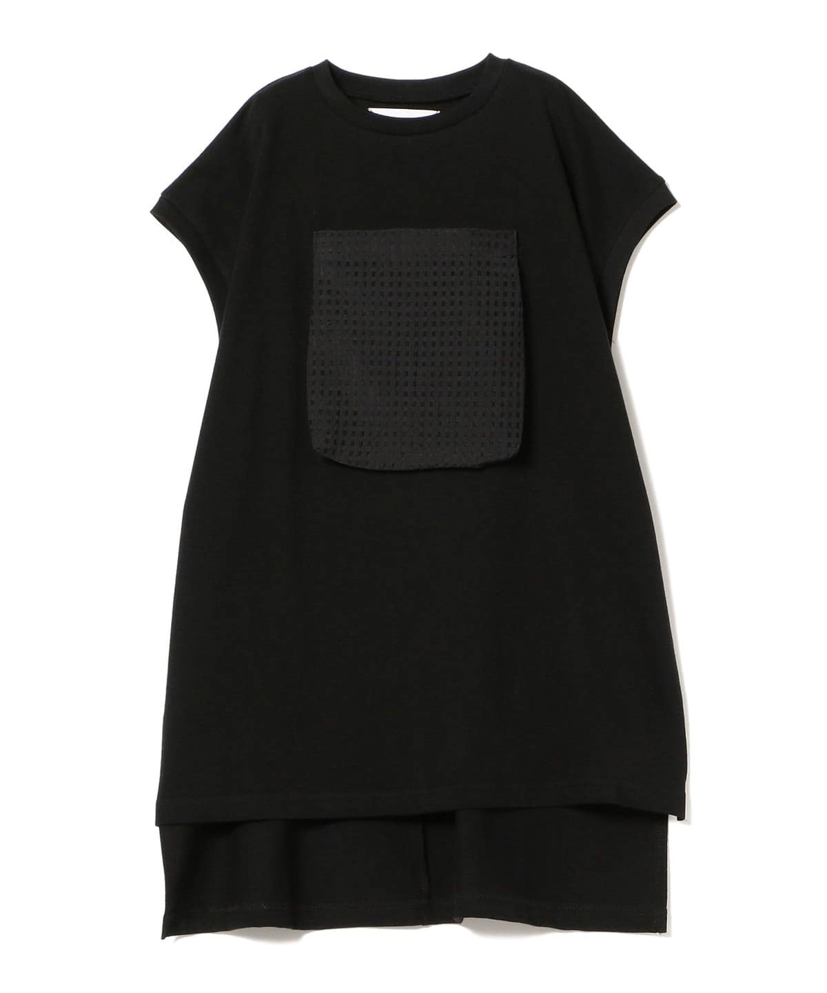 michirico ミチリコ / フロントポケット ロング Tシャツ (100 115cm) Tシャツ・カットソー BLACK M(100-115) michirico ミチリコ / フロントポケット ロング Tシャツ (100 115cm) Tシャツ・カットソー BLACK M(100-115)