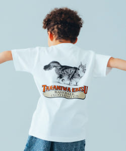 TAMANIWA × こども ビームス / Cat バック プリント Tシャツ （110～150cm）