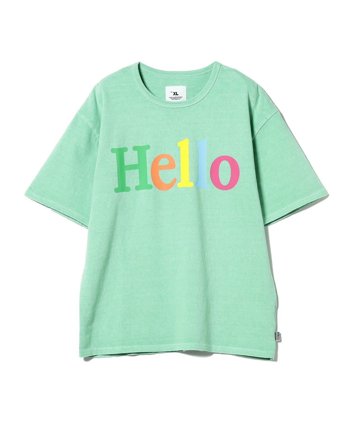 SMOOTHY スムージー / Hello 半袖 Tシャツ(90 160cm) Tシャツ・カットソー EMERALD XL SMOOTHY スムージー / Hello 半袖 Tシャツ(90 160cm) Tシャツ・カットソー EMERALD XL