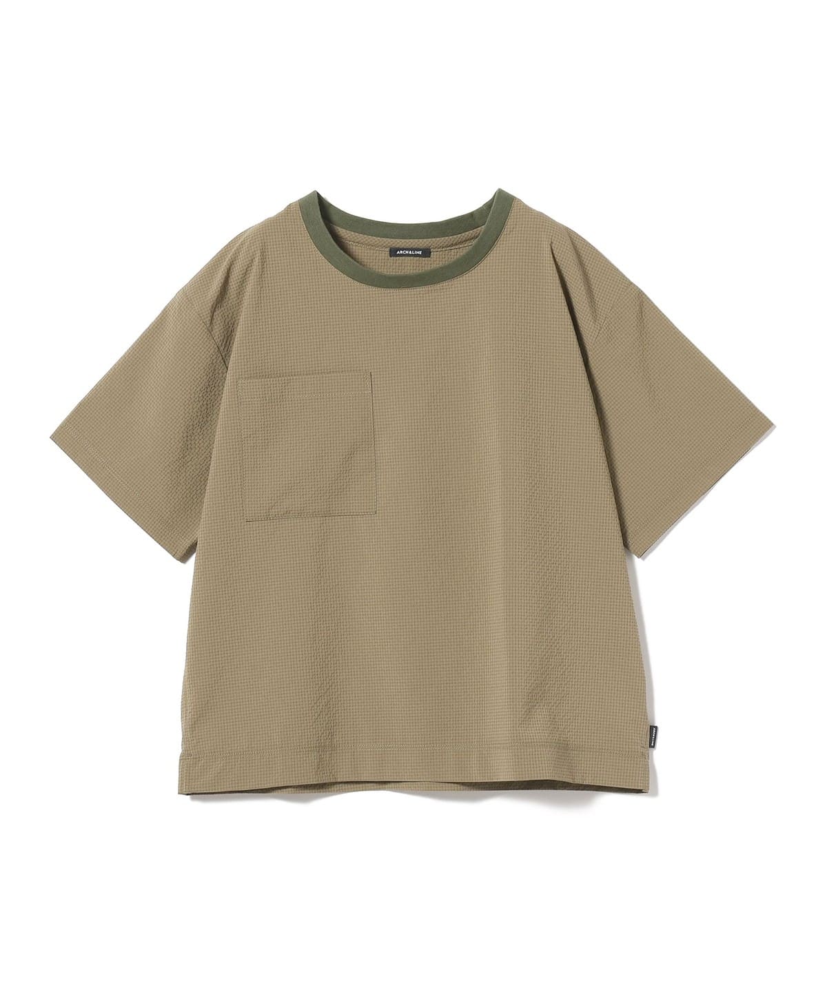 ARCH & LINE アーチアンドライン / ギンガムチェック サッカー 半袖 Tシャツ(100 145cm) Tシャツ・カットソー 57 KHAKI M(115-125) ARCH & LINE アーチアンドライン / ギンガムチェック サッカー 半袖 Tシャツ(100 145cm) Tシャツ・カットソー 57 KHAKI M(115-125)