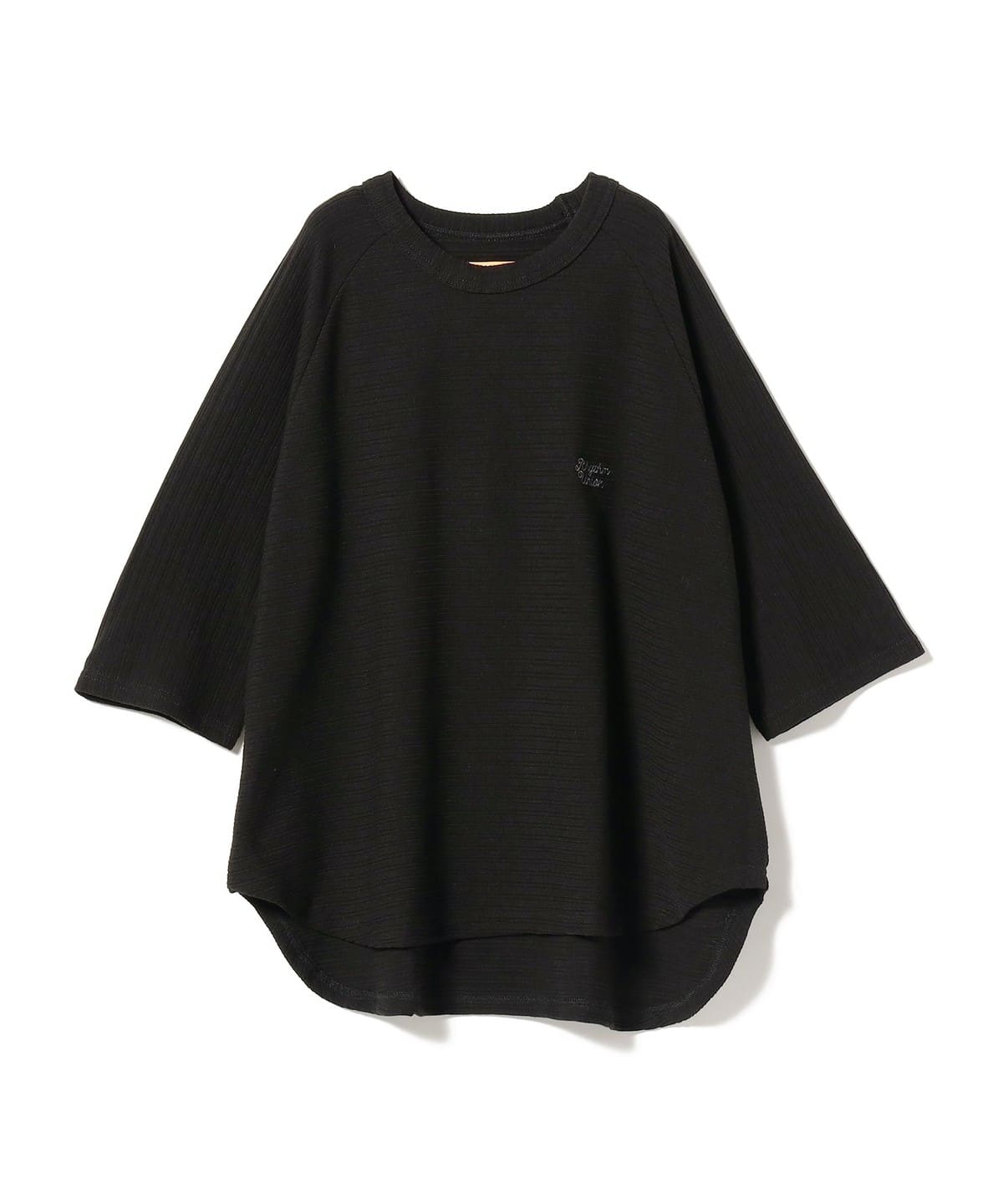 RHYTHM UNION / ラグラン 七分袖 Tシャツ(120 160cm) Tシャツ・カットソー ブラック 120 RHYTHM UNION / ラグラン 七分袖 Tシャツ(120 160cm) Tシャツ・カットソー ブラック 120