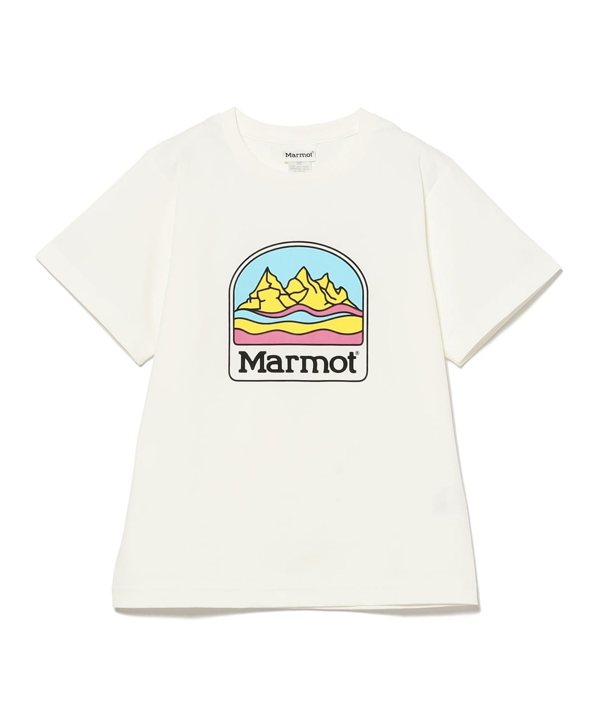 Marmot マーモット / Kids Burger T-shirt 2025SS(110 150cm) Tシャツ・カットソー WHITE 120 Marmot マーモット / Kids Burger T-shirt 2025SS(110 150cm) Tシャツ・カットソー WHITE 120