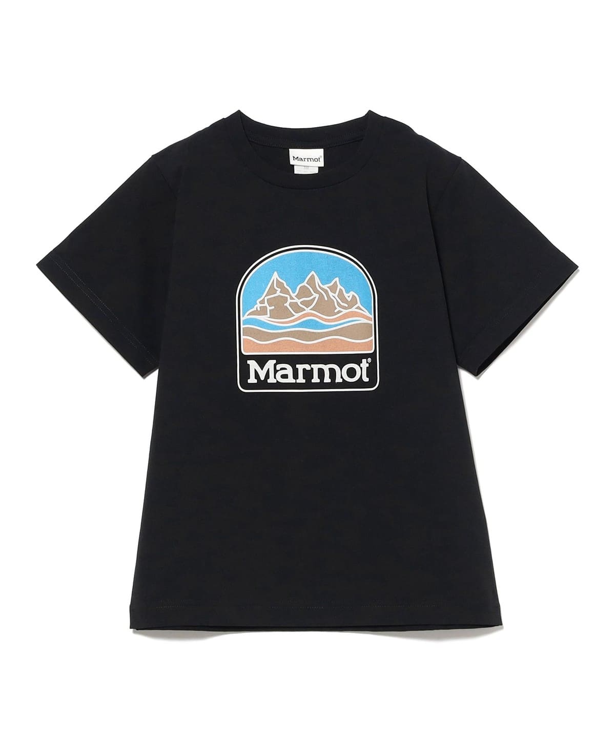 Marmot マーモット / Kids Burger T-shirt 2025SS(110 150cm) Tシャツ・カットソー BLACK 140 Marmot マーモット / Kids Burger T-shirt 2025SS(110 150cm) Tシャツ・カットソー BLACK 140