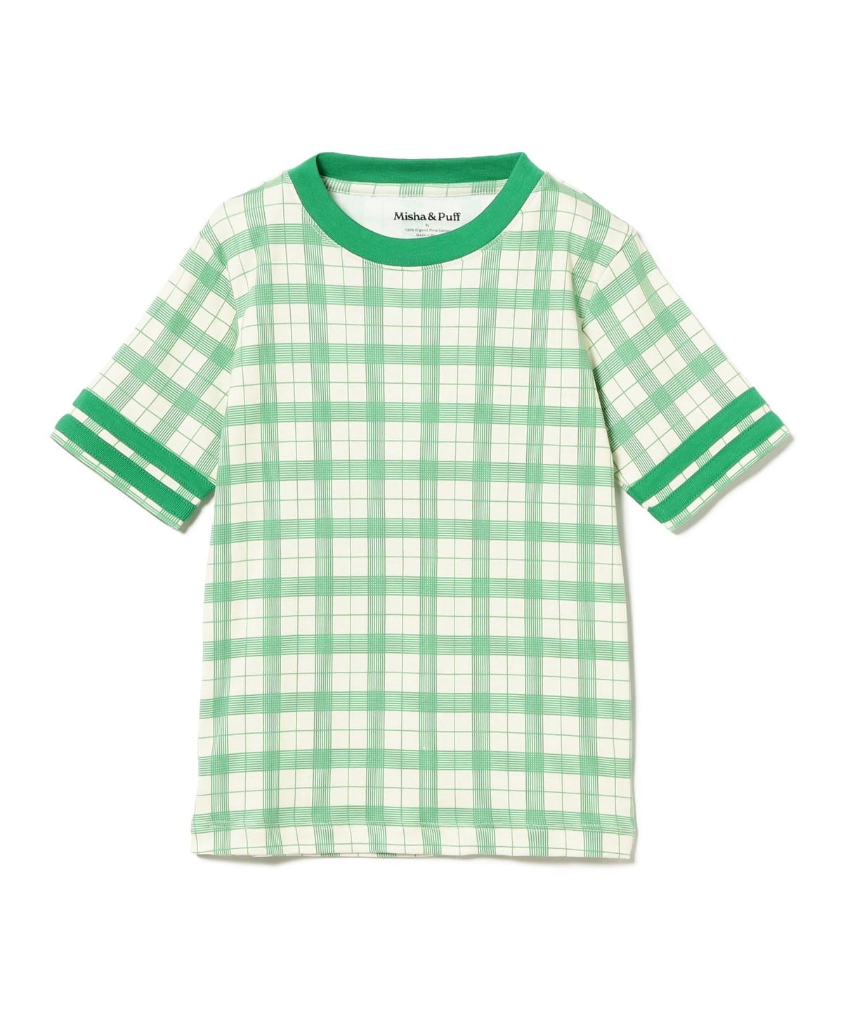 Misha & Puff / キッズ Rec チェック Tシャツ 2025SS(4 8才) Tシャツ・カットソー 065 String Piazza 6y Misha & Puff / キッズ Rec チェック Tシャツ 2025SS(4 8才) Tシャツ・カットソー 065 String Piazza 6y