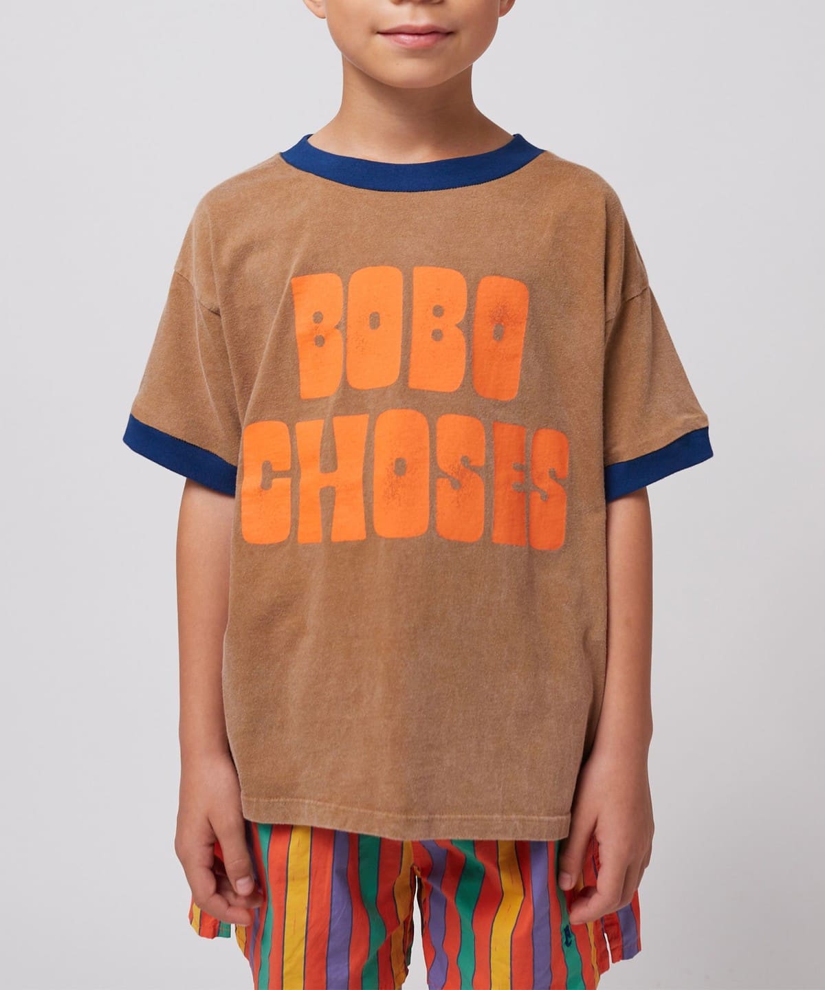 BOBO CHOSES ボボショーズ / キッズ リンガー Tシャツ 2025SS(2 9才) Tシャツ・カットソー BROWN 4-5y BOBO CHOSES ボボショーズ / キッズ リンガー Tシャツ 2025SS(2 9才) Tシャツ・カットソー BROWN 4-5y