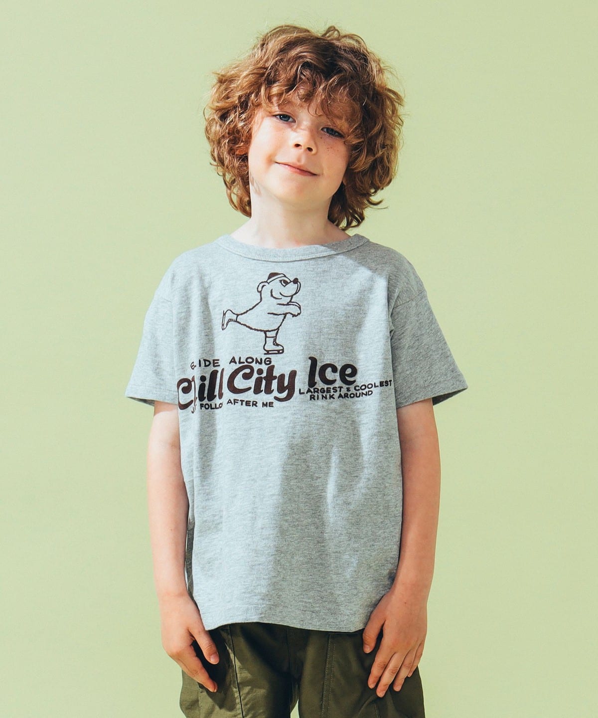 DENIM DUNGAREE / テンジク ICE Tシャツ 2025SS(130 140cm) Tシャツ・カットソー GREY 130 DENIM DUNGAREE / テンジク ICE Tシャツ 2025SS(130 140cm) Tシャツ・カットソー GREY 130