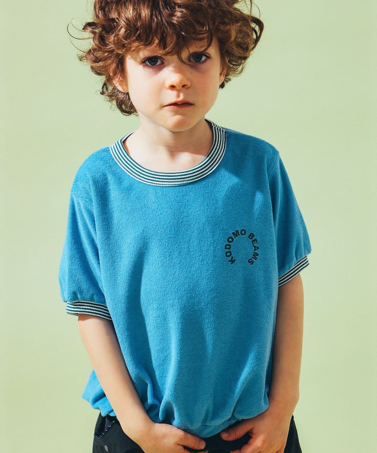 ボーダー リブ パイル Tシャツ 2025(100 140cm) Tシャツ・カットソー SAX 130 ボーダー リブ パイル Tシャツ 2025(100 140cm) Tシャツ・カットソー SAX 130