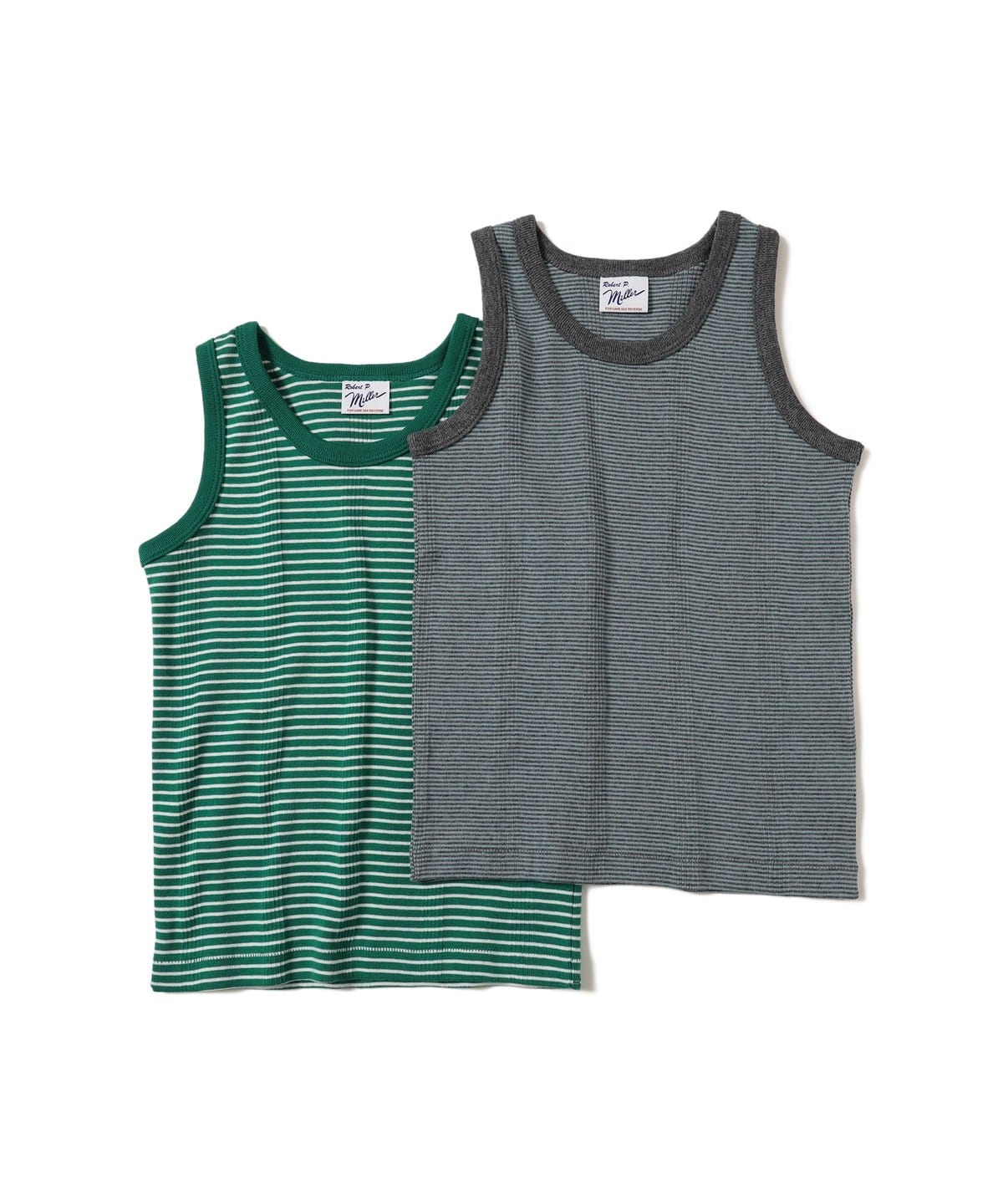 【別注】Robert P. Miller / タンクトップ 2枚 セット 2025(95 145cm) Tシャツ・カットソー 121/CLOUD、003/GREEN-2 size3(135-145cm) 【別注】Robert P. Miller / タンクトップ 2枚 セット 2025(95 145cm) Tシャツ・カットソー 121/CLOUD、003/GREEN-2 size3(135-145cm)