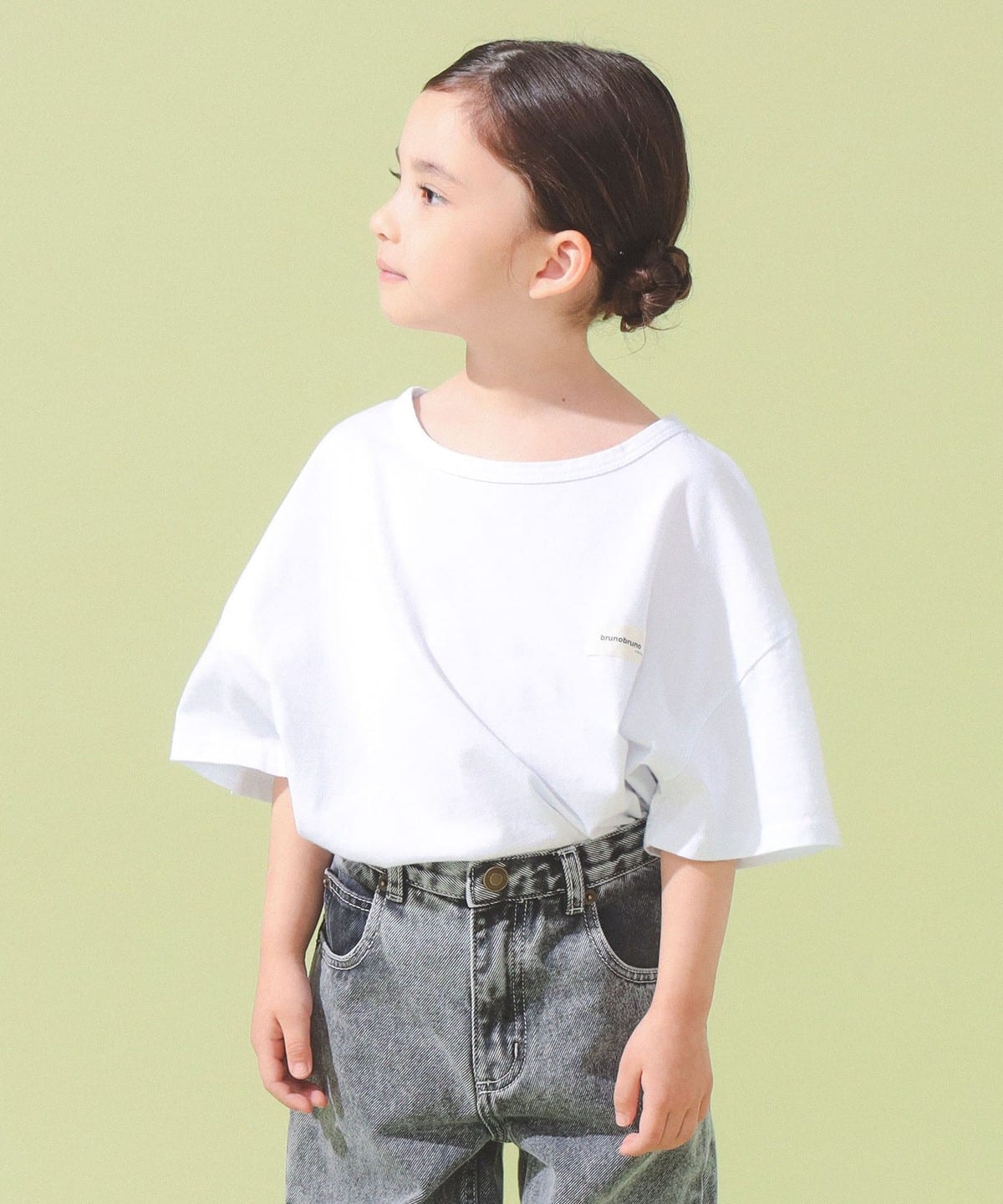 brunobruno nation / Agnes ���� T�V���c 2026SS �i104 140cm�j T�V���c�E�J�b�g�\�[ 2001-Bright White 104