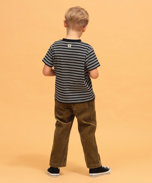 テレコ ボーダー 半袖 Tシャツ 2026FW（90～140cm） Model：H118（cm）Size：110