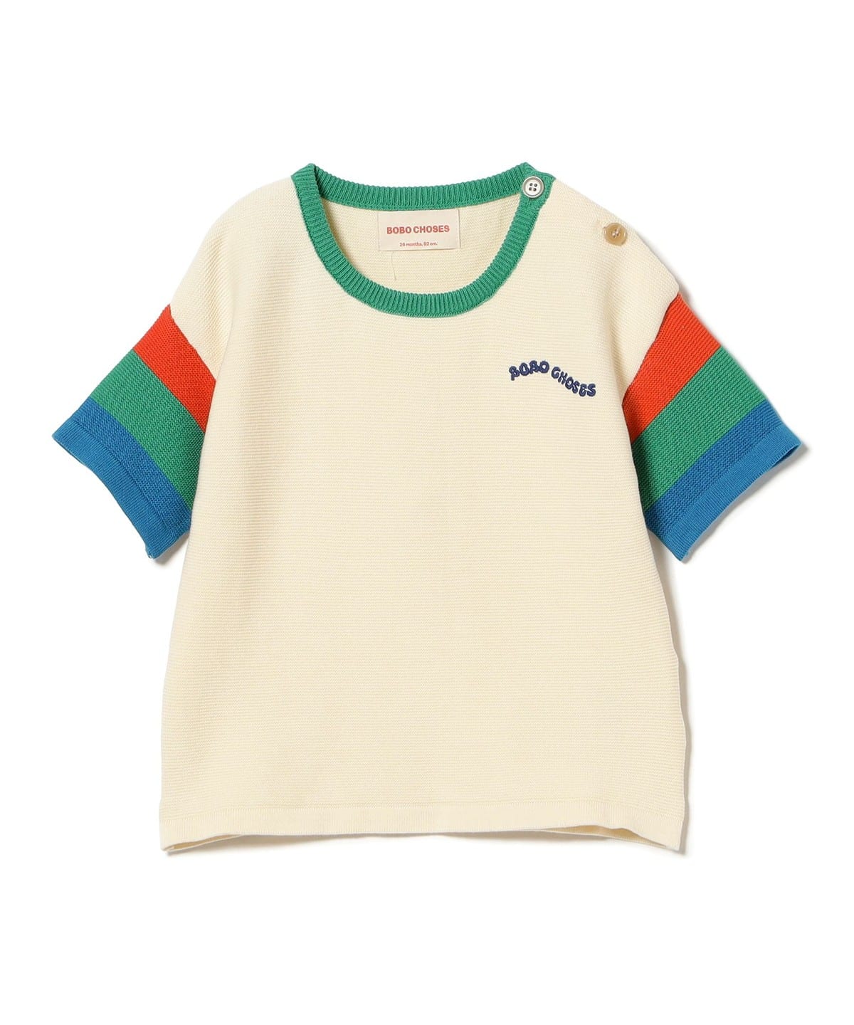 【モアバリエーション開催】BOBO CHOSES ボボショーズ / ベビー カラー ブラック Tシャツ 2025SS(12 24ヵ月) Tシャツ・カットソー OFFWHITE 12m 【モアバリエーション開催】BOBO CHOSES ボボショーズ / ベビー カラー ブラック Tシャツ 2025SS(12 24ヵ月) Tシャツ・カットソー OFFWHITE 12m