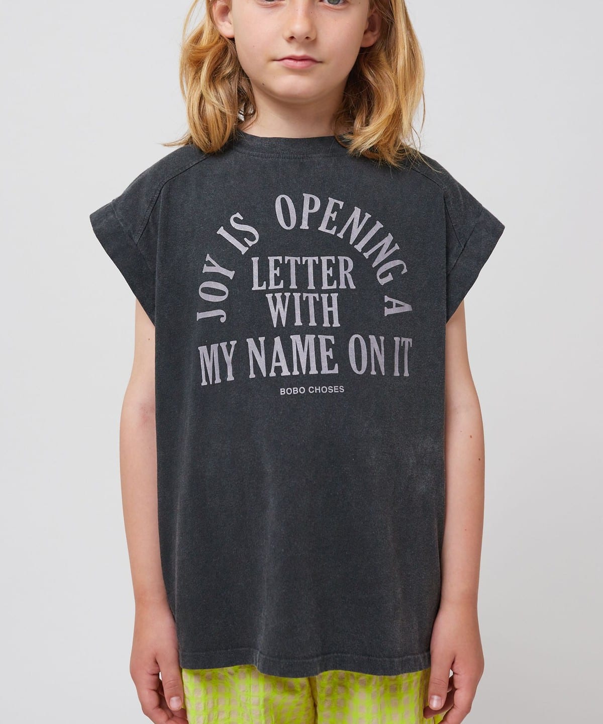 ▲【モアバリエーション開催】BOBO CHOSES ボボショーズ / キッズ Joy ノースリーブ Tシャツ 2025SS(2 9才) Tシャツ・カットソー DARK GREY 4-5Y ▲【モアバリエーション開催】BOBO CHOSES ボボショーズ / キッズ Joy ノースリーブ Tシャツ 2025SS(2 9才) Tシャツ・カットソー DARK GREY 4-5Y