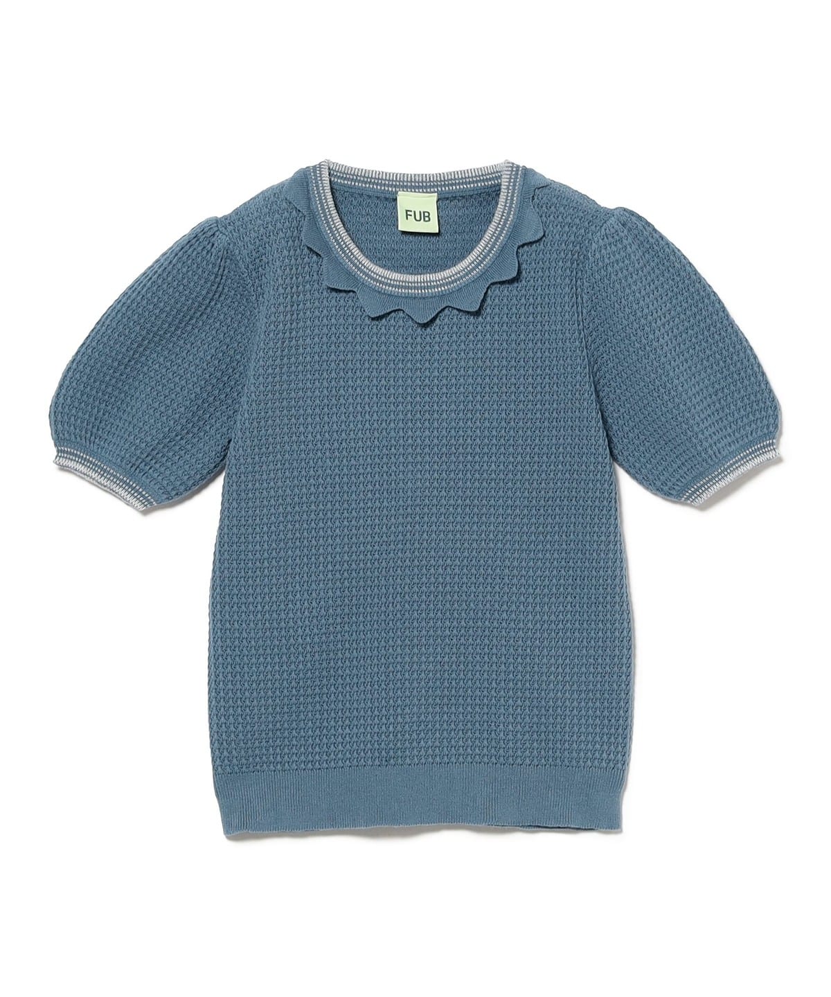 FUB ファブ / パフスリーブ ニット 2025SS(100 130cm) トップス WSI WASHED INDIGO 100 FUB ファブ / パフスリーブ ニット 2025SS(100 130cm) トップス WSI WASHED INDIGO 100