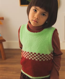 【別注】LOGAN Knitting Mills / ニット ベスト 2025FW（100～150cm）