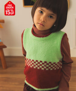 【+15%ポイントUP】【別注】LOGAN Knitting Mills / ニット ベスト 2025FW（100～150cm）