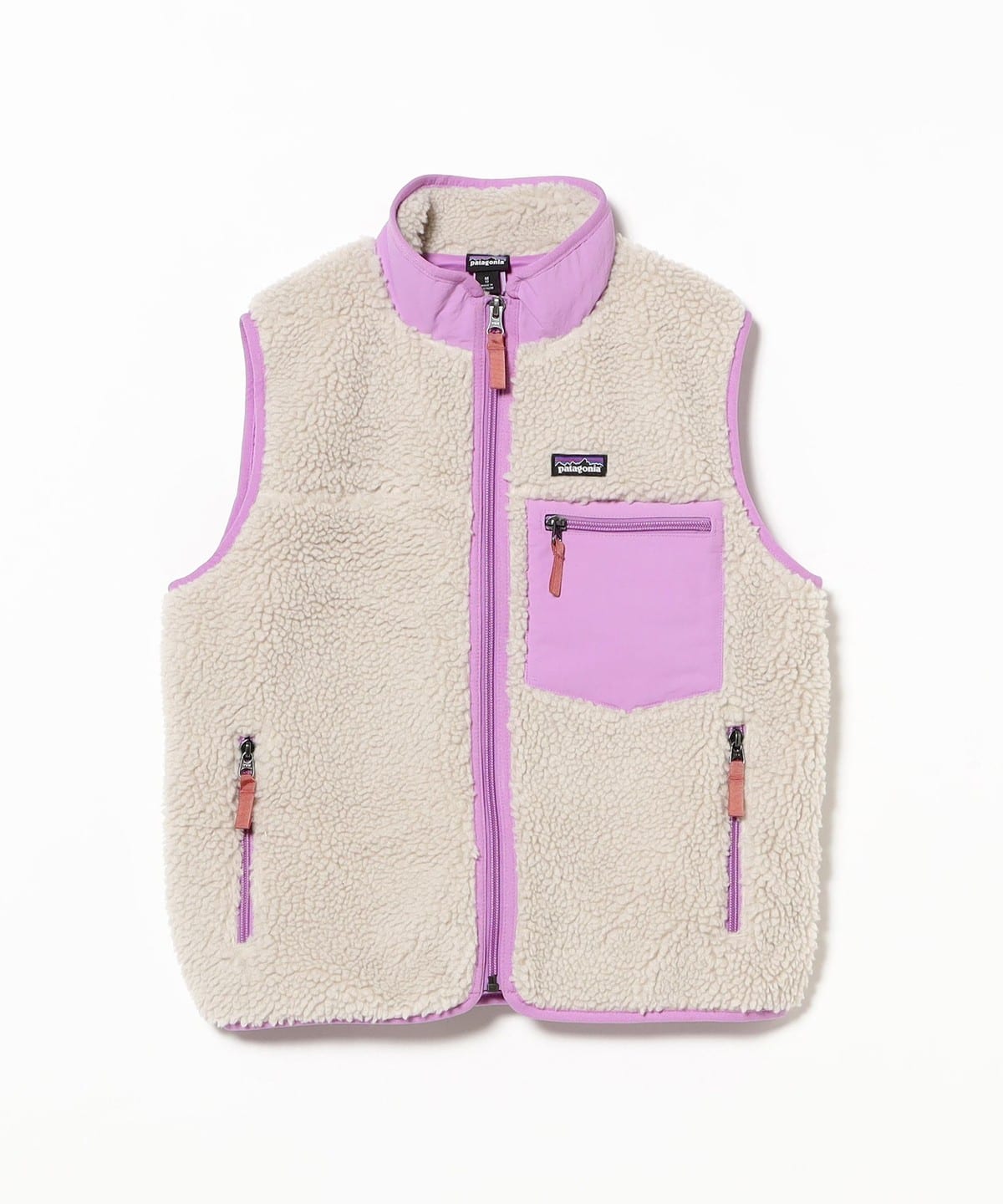 patagonia パタゴニア / キッズ・レトロX・ベスト 2025FW(5才 ) ブルゾン Natural w/Brisk Purple XS patagonia パタゴニア / キッズ・レトロX・ベスト 2025FW(5才 ) ブルゾン Natural w/Brisk Purple XS