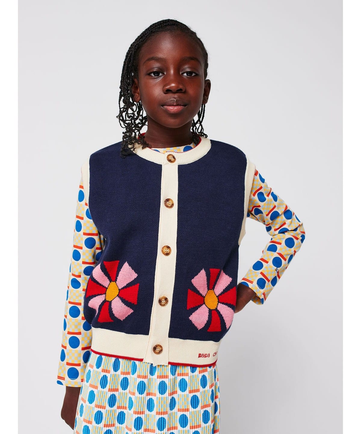 BOBO CHOSES ボボショーズ / キッズ KaleidS ベスト 2025FW(2 9才) トップス Kaleidoscope 6-7y BOBO CHOSES ボボショーズ / キッズ KaleidS ベスト 2025FW(2 9才) トップス Kaleidoscope 6-7y