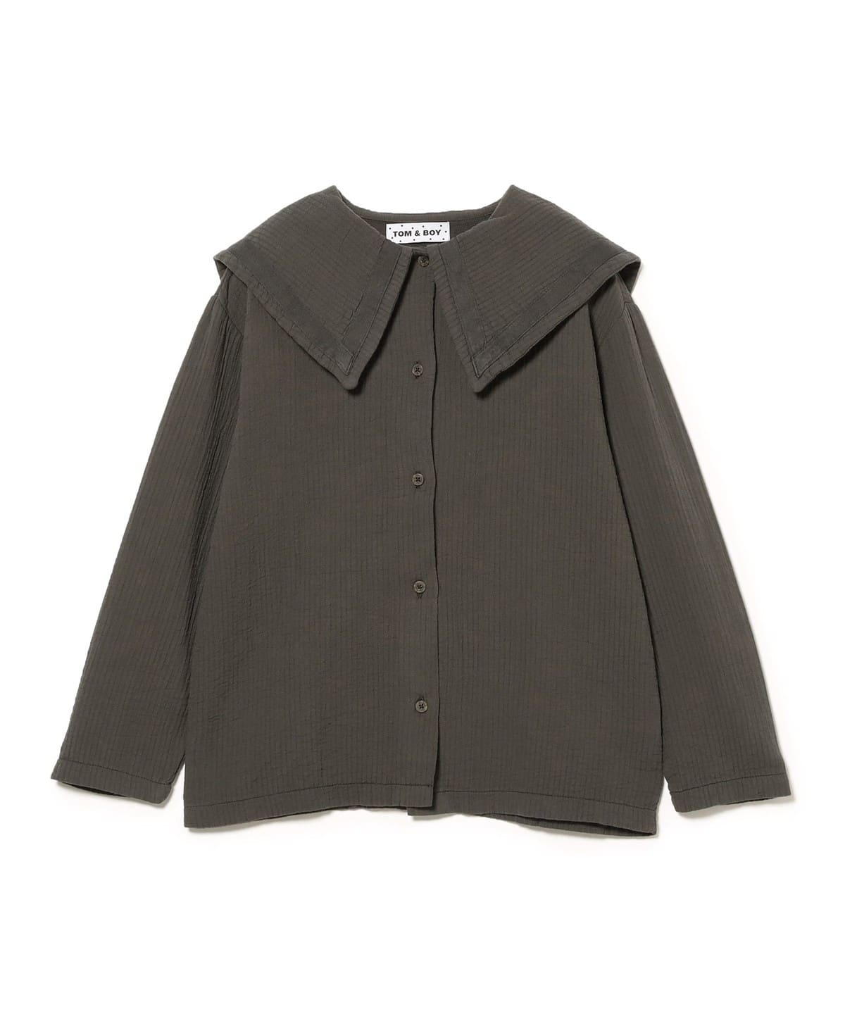 TOM & BOY / ビッグカラー シャツ (4 10才) シャツ・ブラウス charcoal gray 8y TOM & BOY / ビッグカラー シャツ (4 10才) シャツ・ブラウス charcoal gray 8y
