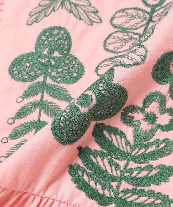ミナペルホネン etude 花 刺繍 エチュード 長袖ブラウス 38 シルク混 ミナペルホネン etude 花 刺繍 エチュード 長袖ブラウス 38