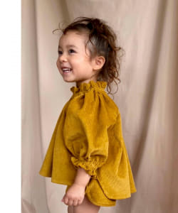 kiky / コーデュロイ ギャザー ブラウス（80～120cm）