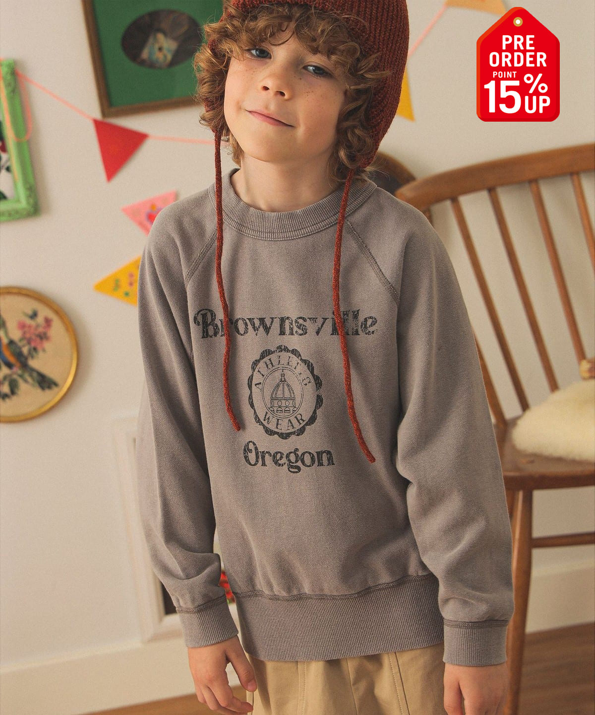 【+15%ポイントUP】【別注】athletic wear MASON / プリント スウェット 2025FW(100 160cm) トップス グレー 140 【+15%ポイントUP】【別注】athletic wear MASON / プリント スウェット 2025FW(100 160cm) トップス グレー 140