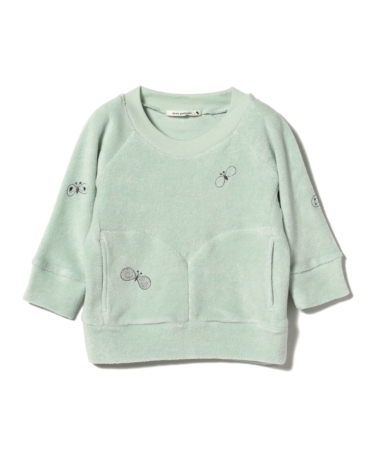 ミナ ペルホネン / choucho パイル トップス(80 100cm) Tシャツ・カットソー LT GREEN 100 ミナ ペルホネン / choucho パイル トップス(80 100cm) Tシャツ・カットソー LT GREEN 100