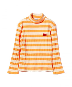 BOBO CHOSES / ボーダー タートルネック Tシャツ 23（2～9才）