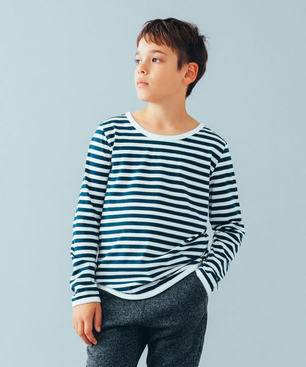 通販激安】 beams kids 130 ボーダーロンＴ econet.bi