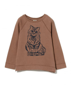 BONTON / Cat Girl ロングスリーブ Tシャツ 21 (4～6才）