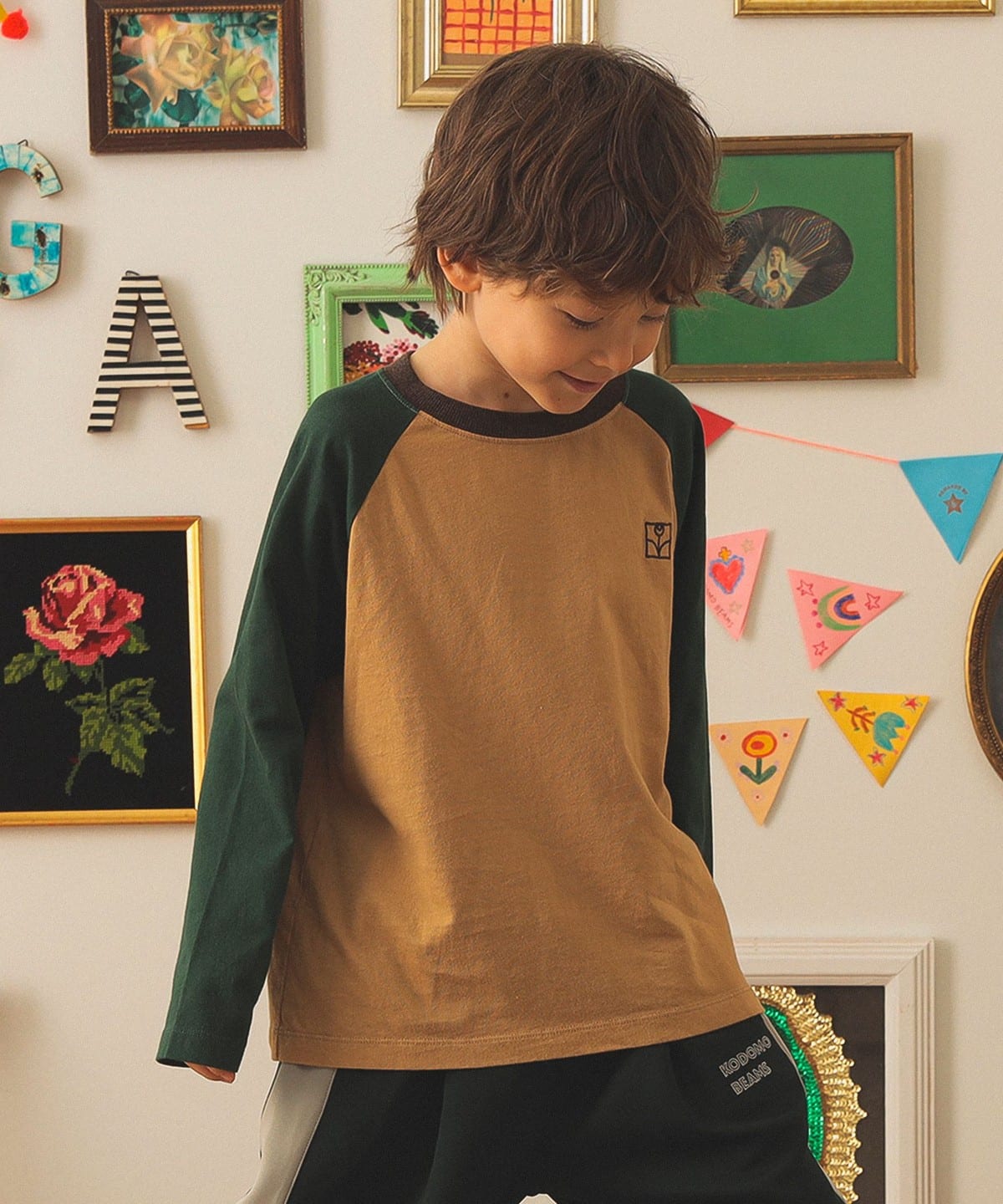 The Campamento / ラグラン 長袖 Tシャツ 2025FW(4 12才) Tシャツ・カットソー Brown 7/8y The Campamento / ラグラン 長袖 Tシャツ 2025FW(4 12才) Tシャツ・カットソー Brown 7/8y