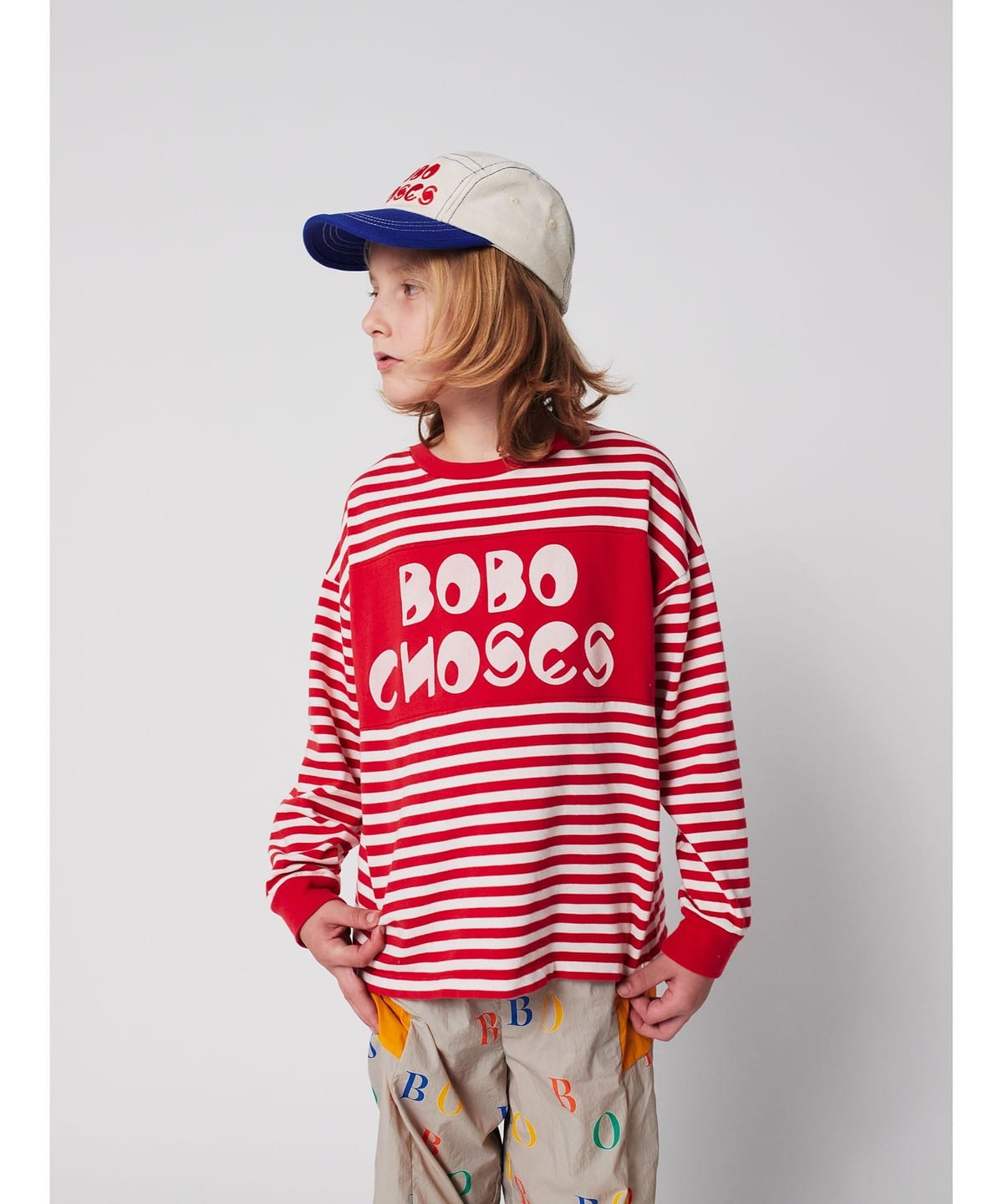 BOBO CHOSES ボボショーズ / キッズ stripes 長袖 Tシャツ 2025FW(2 9才) Tシャツ・カットソー RED 4-5y BOBO CHOSES ボボショーズ / キッズ stripes 長袖 Tシャツ 2025FW(2 9才) Tシャツ・カットソー RED 4-5y