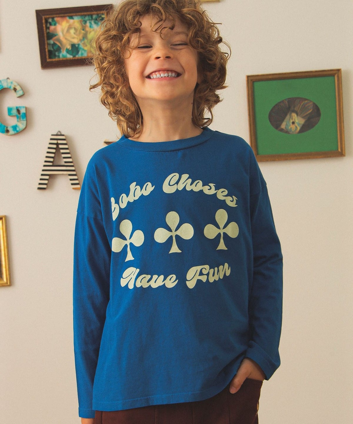 BOBO CHOSES ボボショーズ / キッズ ロング スリーブ Tシャツ 2025FW(2 9才) Tシャツ・カットソー Have Fun 6-7y BOBO CHOSES ボボショーズ / キッズ ロング スリーブ Tシャツ 2025FW(2 9才) Tシャツ・カットソー Have Fun 6-7y