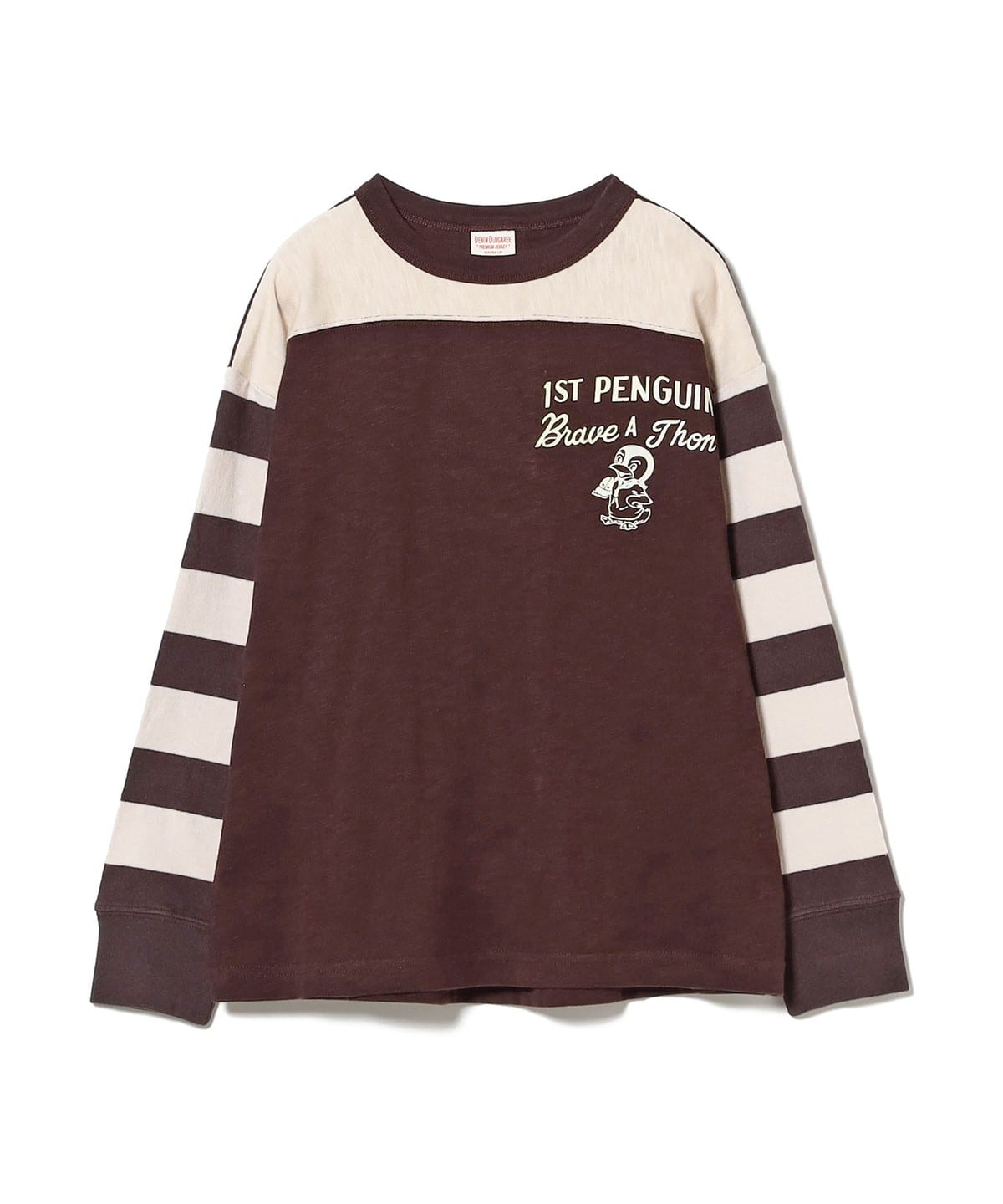 DENIM DUNGAREE / テンジク ロング スリーブ Tシャツ 2025FW（135 145cm） Tシャツ・カットソー 2BK ﾎﾞｰﾀﾞｰ 145