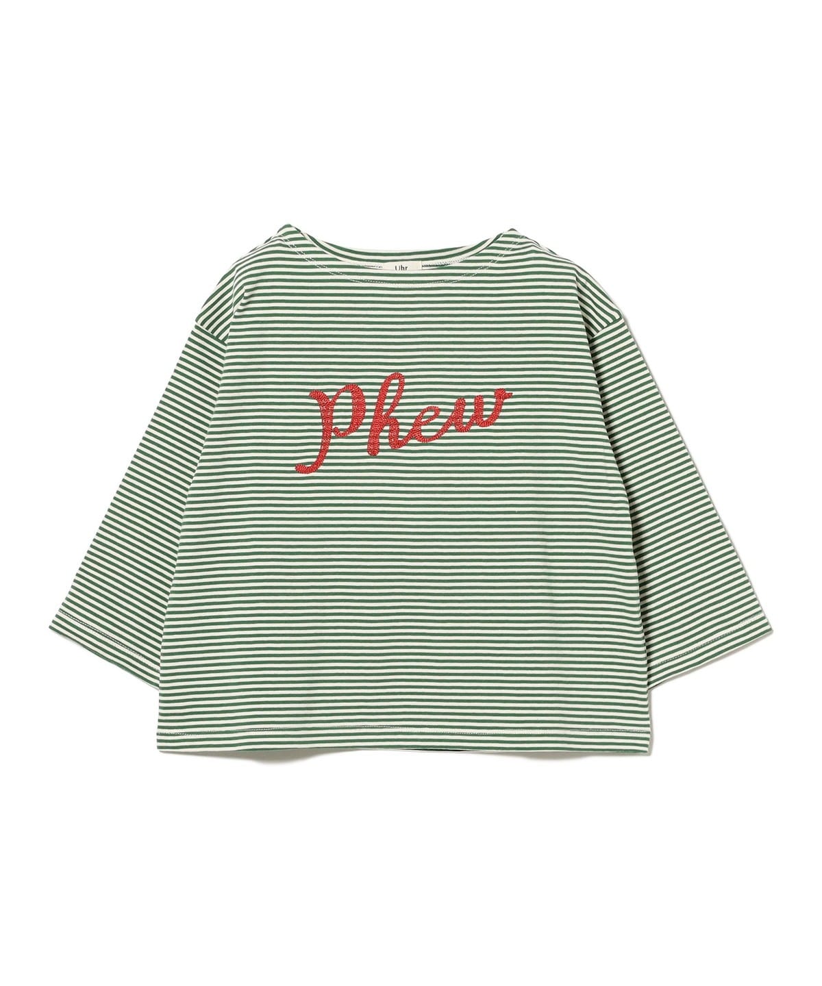 Uhr ウーア / キッズ ストライプ ロング スリーブ Tシャツ 2025FW(3 6才) Tシャツ・カットソー Green(Phew) 3-4Y Uhr ウーア / キッズ ストライプ ロング スリーブ Tシャツ 2025FW(3 6才) Tシャツ・カットソー Green(Phew) 3-4Y