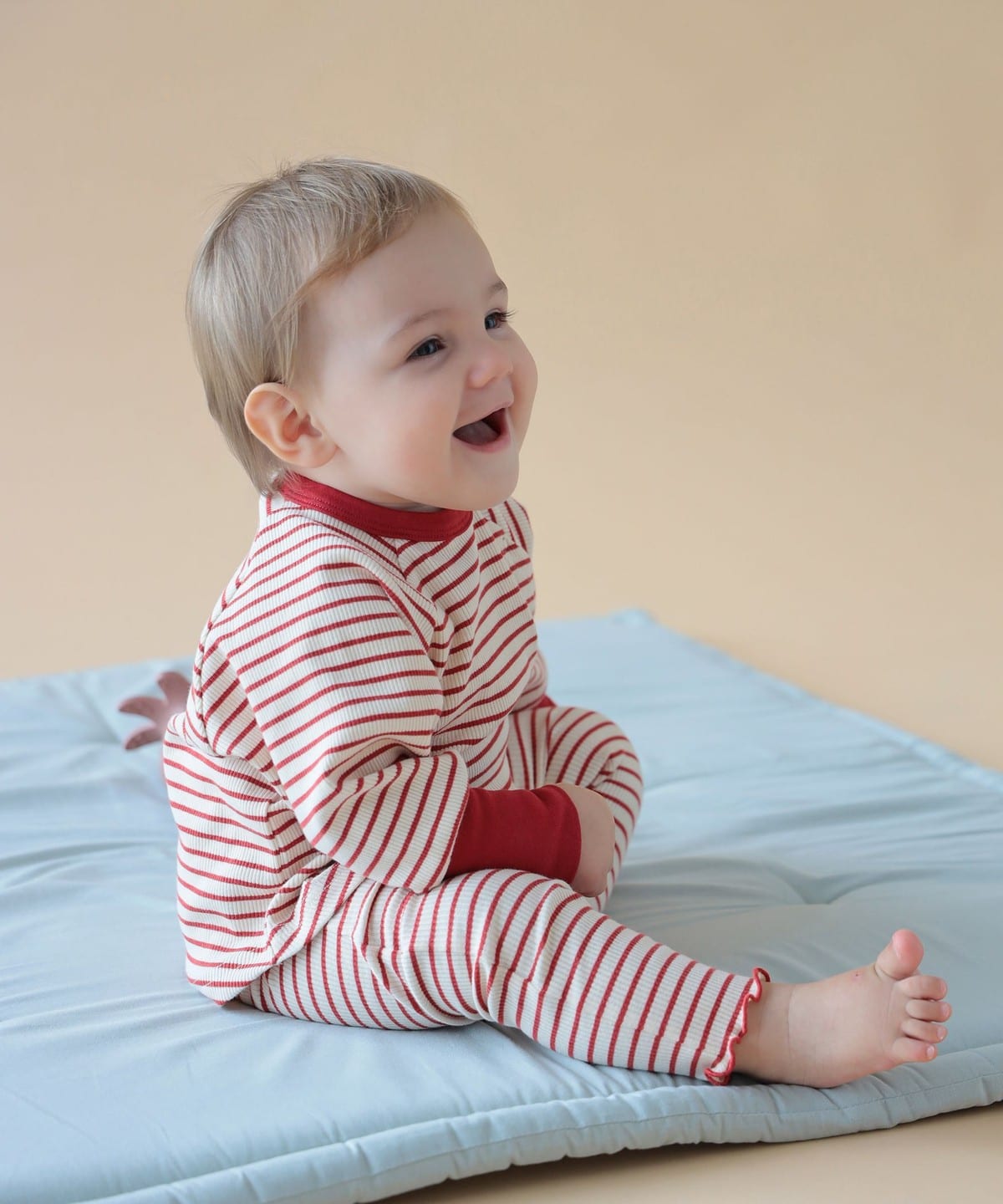 ベビー テレコ ラグラン Tシャツ 2025FW(60 90cm) Tシャツ・カットソー RED Border 60-70 ベビー テレコ ラグラン Tシャツ 2025FW(60 90cm) Tシャツ・カットソー RED Border 60-70