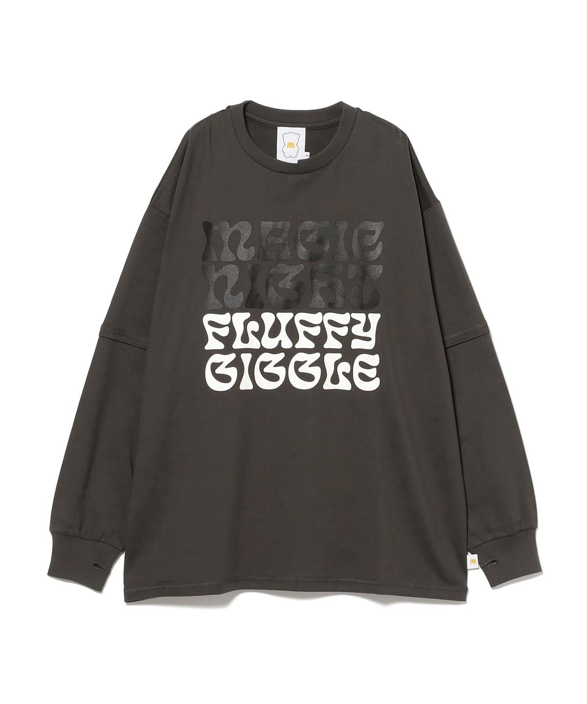 minnano × frankygrow / グラフィック ロングスリーブ Tシャツ 2025FW（145cm） Tシャツ・カットソー BLACK 2(145)