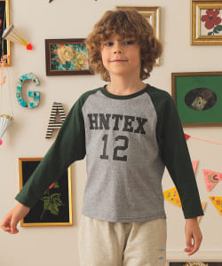【別注】HANTEX / ラグラン 長袖 プリント Tシャツ 2025FW（100～160cm）