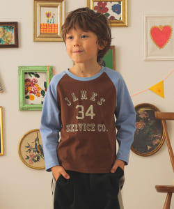 【別注】HANTEX / ラグラン 長袖 プリント Tシャツ 2025FW（100～160cm）