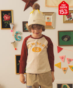 【+15%ポイントUP】【別注】HANTEX / ラグラン 長袖 プリント Tシャツ 2025FW（100～160cm）