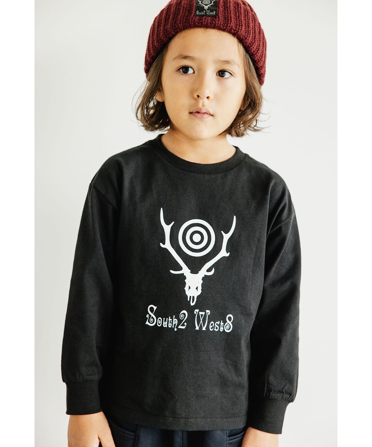 SOUTH2 WEST8 × こども ビームス / クルーネック ロング スリーブ Tシャツ 2025FW(110 160cm) Tシャツ・カットソー BLACK L(150-160) SOUTH2 WEST8 × こども ビームス / クルーネック ロング スリーブ Tシャツ 2025FW(110 160cm) Tシャツ・カットソー BLACK L(150-160)