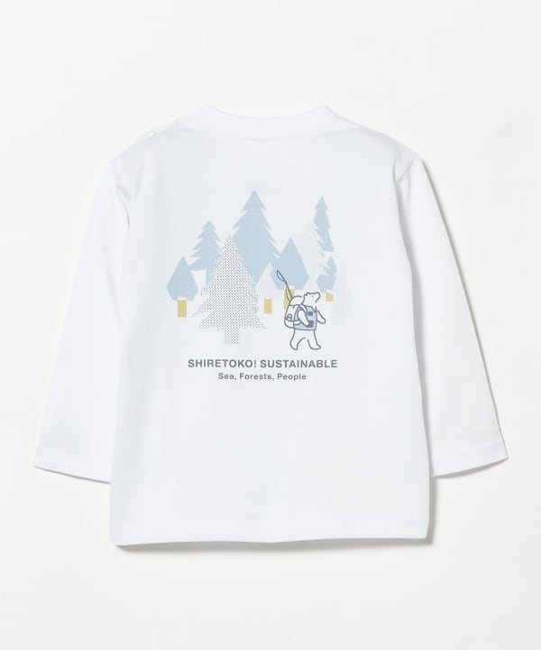 【网络独家】THE NORTH FACE / Baby Shiretoko 2026秋冬长袖T恤（80-90厘米），背面印有Toko-san图案