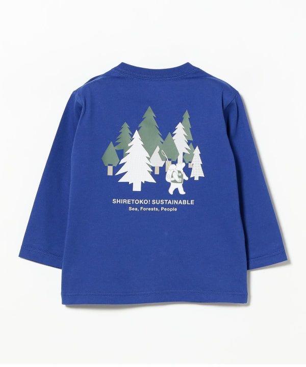 【网络独家】THE NORTH FACE / Baby Shiretoko 2026秋冬长袖T恤（80-90厘米），背面印有Toko-san图案