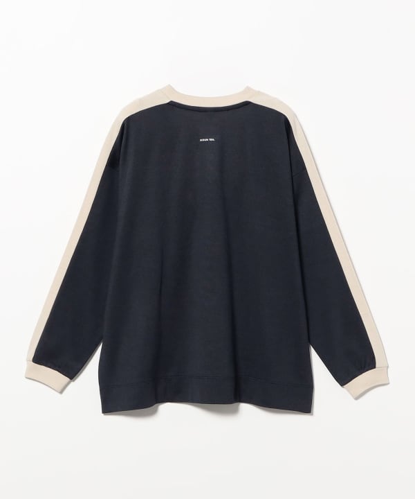 MOUN TEN. / バイカラー ショルダー ロングスリーブ Tシャツ 2026FW（110～140cm）
