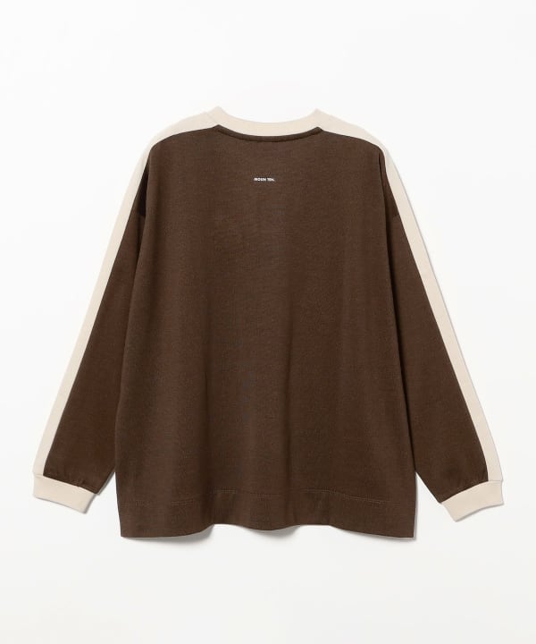 MOUN TEN. / バイカラー ショルダー ロングスリーブ Tシャツ 2026FW（110～140cm）