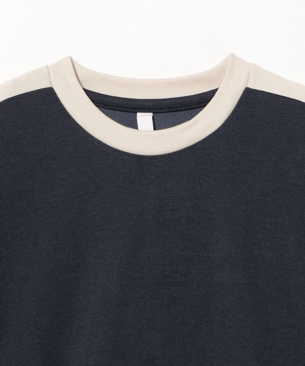 MOUN TEN. / バイカラー ショルダー ロングスリーブ Tシャツ 2026FW（110～140cm）