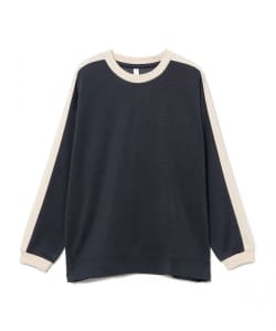 MOUN TEN. / バイカラー ショルダー ロングスリーブ Tシャツ 2026FW（110～140cm）