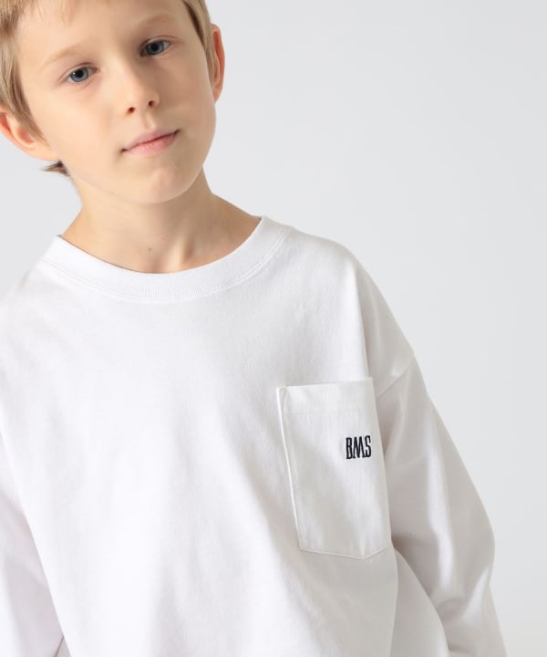 BEAMS meets こども ビームス / BMSロゴ ロングスリーブ Tシャツ 2026（110～160cm）